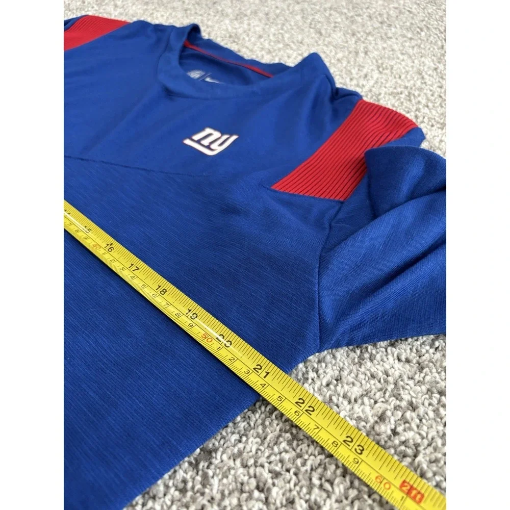 Nike New‎ York Giants NFL Dri-FIT Long Sleeve Shirt Blue Red Mens Large